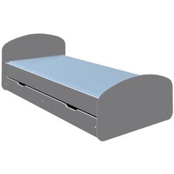 Кровать BellaLuni Luna 90x200 с ящиком/матрасом (Graphite)