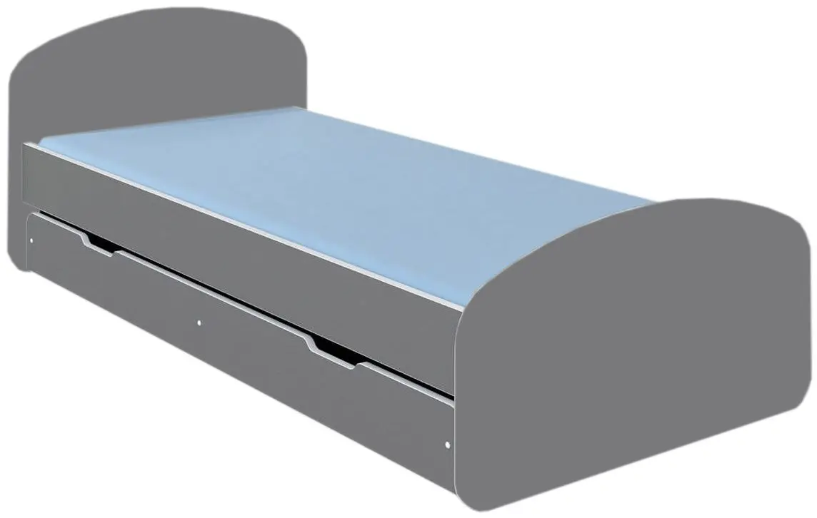 Кровать BellaLuni Luna 90x200 с ящиком/матрасом (Graphite)