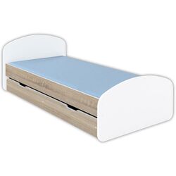 Кровать BellaLuni Luna 90x200 с ящиком (White/Sonoma Oak)