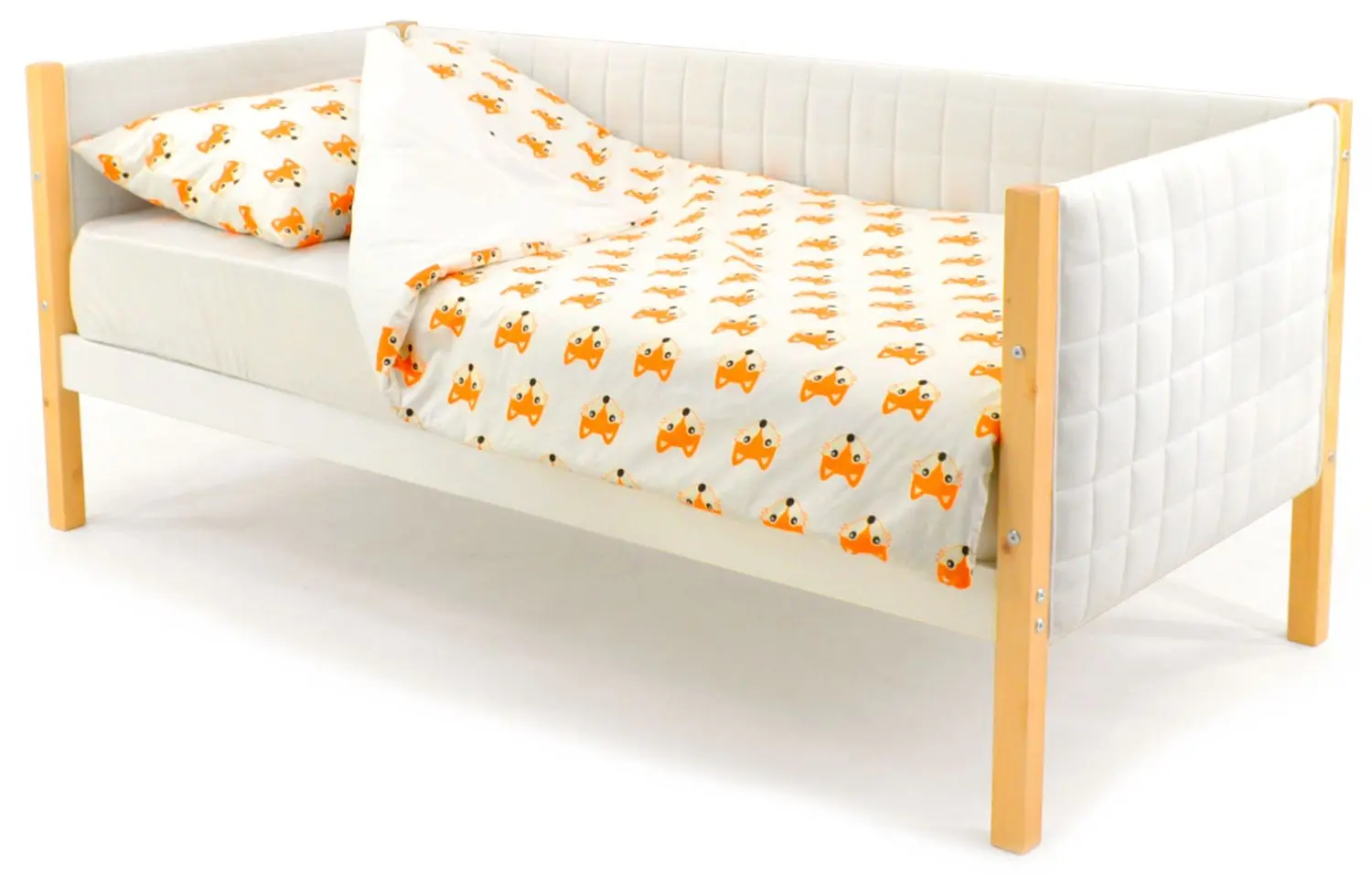 Кровать Бельмарко Svogen с обивкой 70x160 (Дерево/Белый)