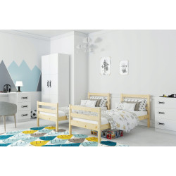 Двухъярусная кровать BMS Group Eryk матрас 90x190 (Natural) Thumb