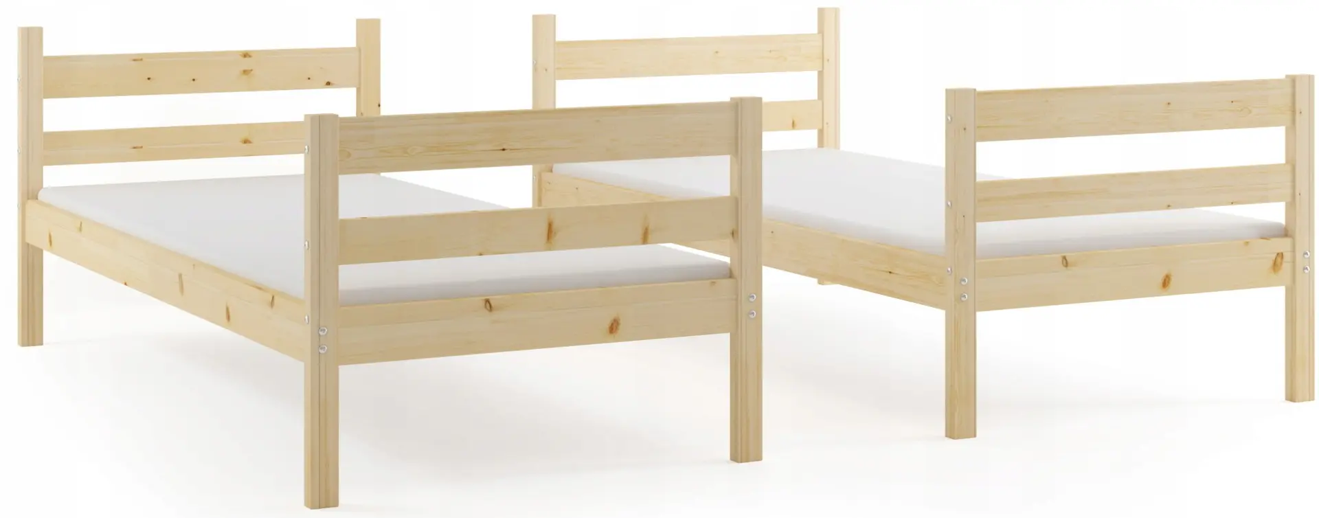 Двухъярусная кровать BMS Group Eryk матрас 90x190 (Natural)