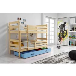 Двухъярусная кровать BMS Group Eryk ящик/матрас 90x200 (Pine/Blue)