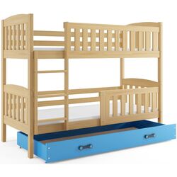 Pat suprapus BMS Group Kubus sertar/saltea 90x200 (Pine/Blue) Thumb