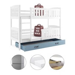 Pat suprapus BMS Group Kubus sertar/saltea 90x200 (Pine/Blue) Thumb