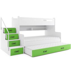 Pat suprapus BMS Group Max 3 pat retractabil/saltea 120x200 (Green/White) Thumb