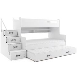 Pat suprapus BMS Group Max 3 pat retractabil/saltea 120x200 (White) Thumb