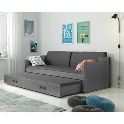 Pat BMS Group Dawid cu pat retractabil 90x200 (Graphite)