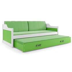 Pat BMS Group Dawid cu pat retractabil 90x200 (White/Green) Thumb