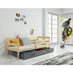 Pat BMS Group Eryk cu sertar 80x190 (Pine/Graphite)