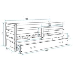 Pat BMS Group Eryk sertar/saltea 80x190 (Graphite/Blue) Thumb