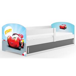 Кровать BMS Group Luki 1 Car 80x160 (White/Graphite) Thumb