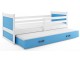 Pat BMS Group Rico cu pat retractabil 80x190 (White/Blue)