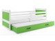 Pat BMS Group Rico cu pat retractabil 80x190 (White/Green)