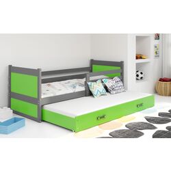 Pat BMS Group Rico cu pat retractabil 90x200 (Graphite/Green)