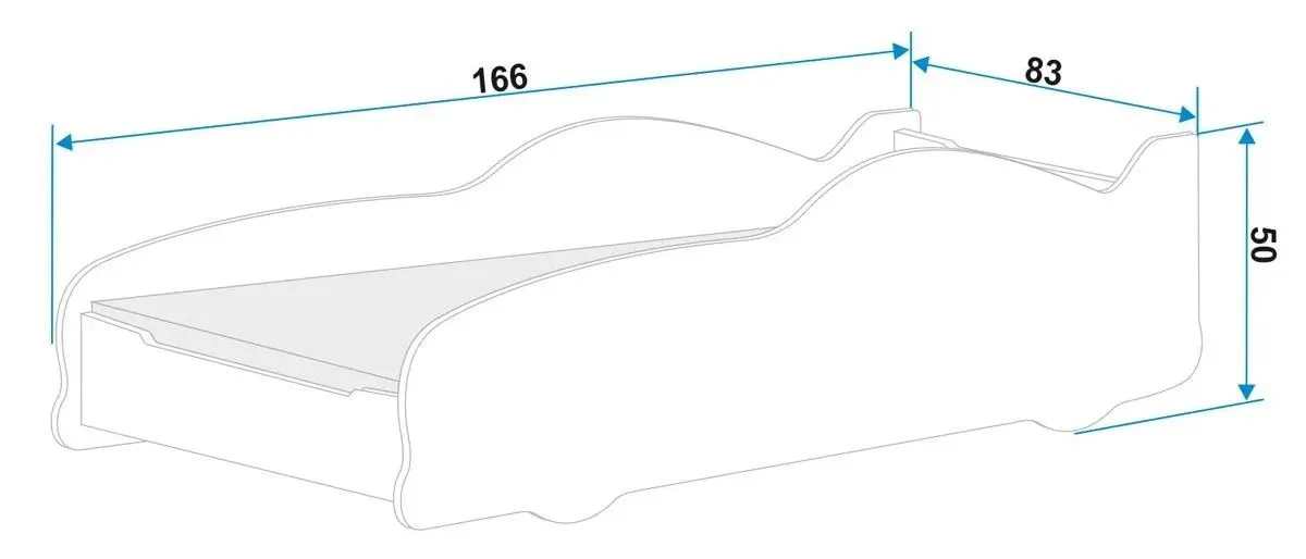 Pat-masina BMS Group Cars 80x160 (Red)