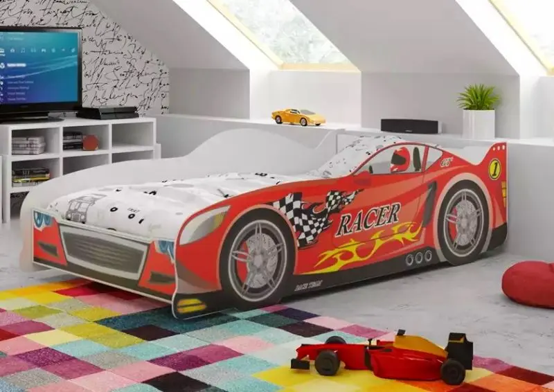 Pat-masina BMS Group Cars 80x160 (Red)