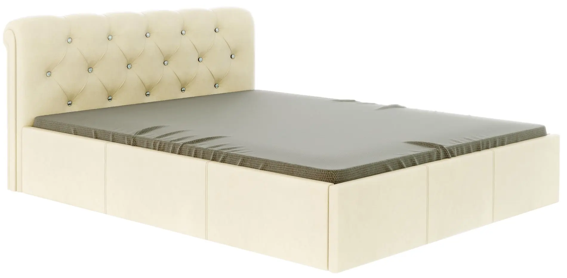 Кровать BonMebel Калипсо кожзам/подъемный механизм 180x200 (Бежевый)