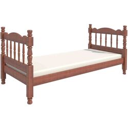 Кровать Браво-Мебель Алёнка 80x189 (Орех)