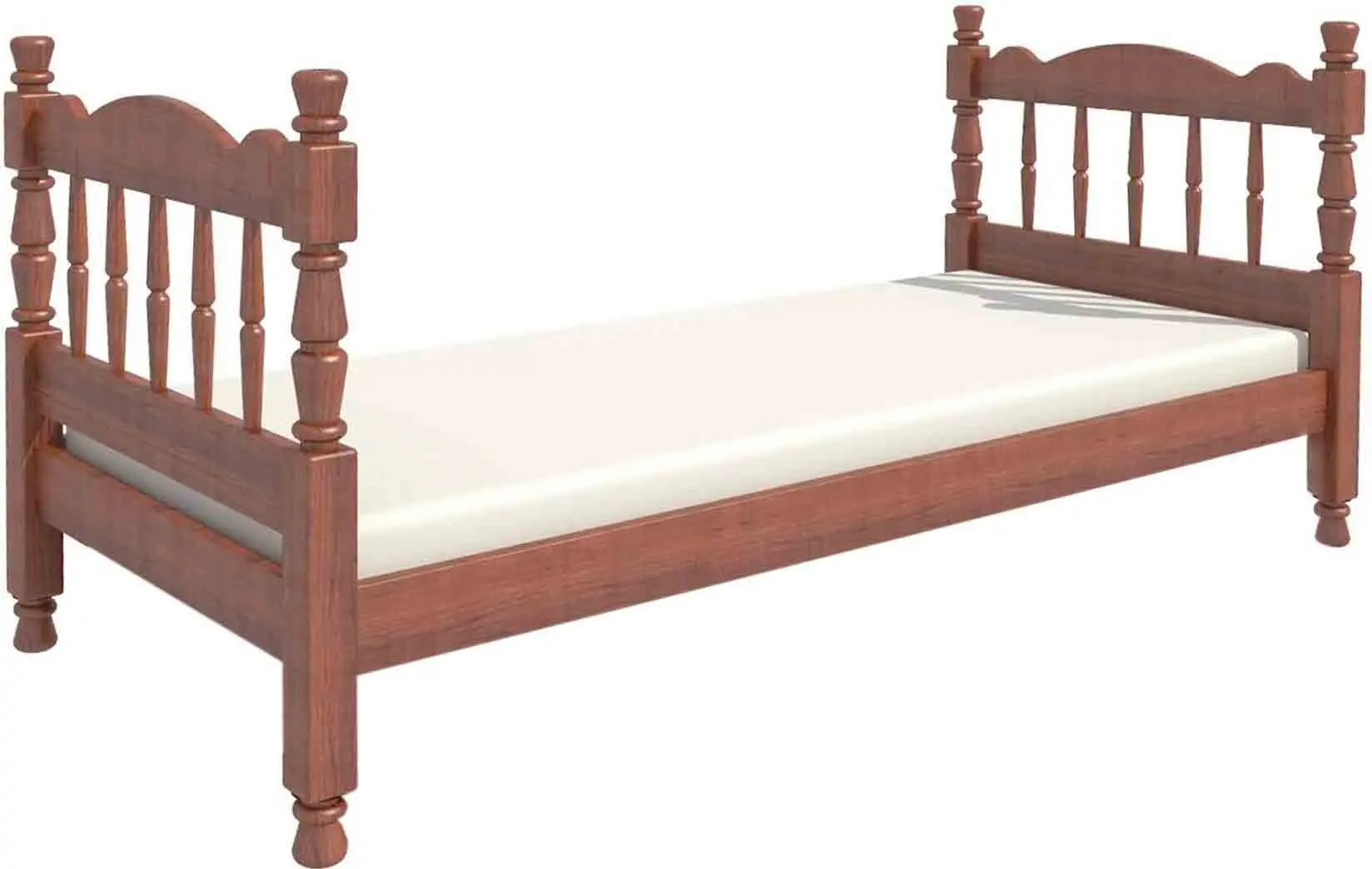 Кровать Браво-Мебель Алёнка 80x189 (Орех)