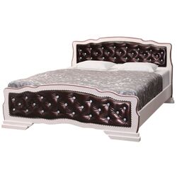 Pat Браво-Мебель Karina-10 160x200 (Milky Oak/Brown)