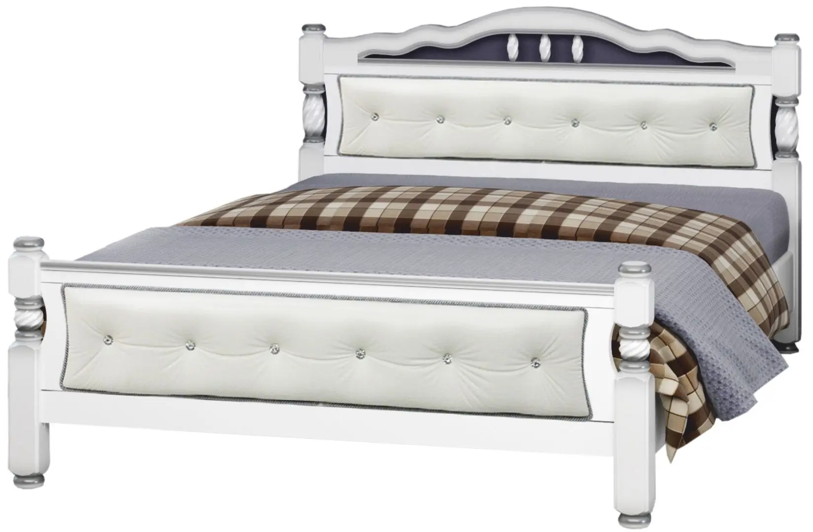 Pat Браво-Мебель Karina-11 160x200 (White Pearl)