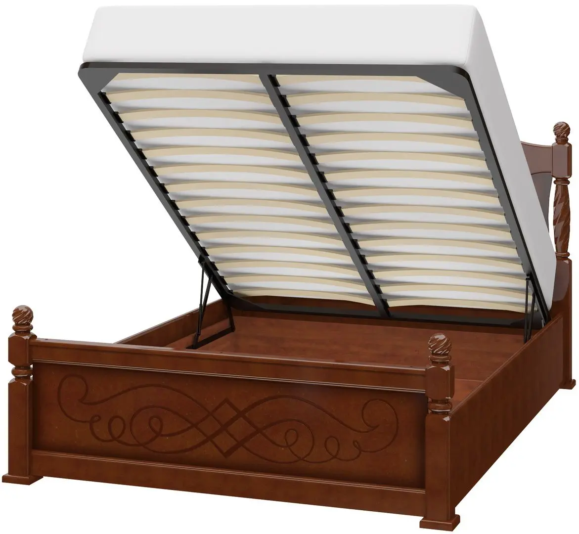 Pat Браво-Мебель Karina-14 140x200 Walnut (cu mec. de ridicare) - 2