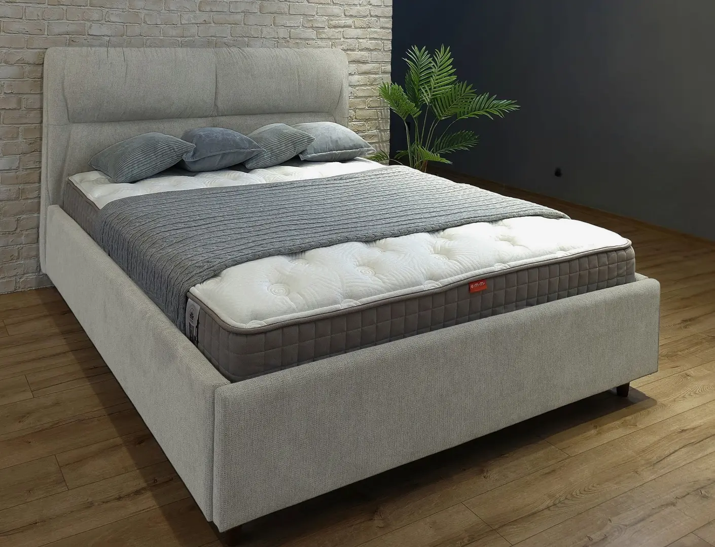 Кровать Charmbed Alisa Prestige 140x200 Glow 04 (Stone)