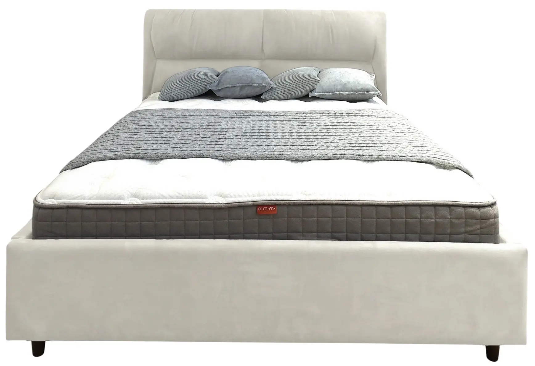 Кровать Charmbed Alisa Prestige 140x200 Velluto 02 (Beige) - 3