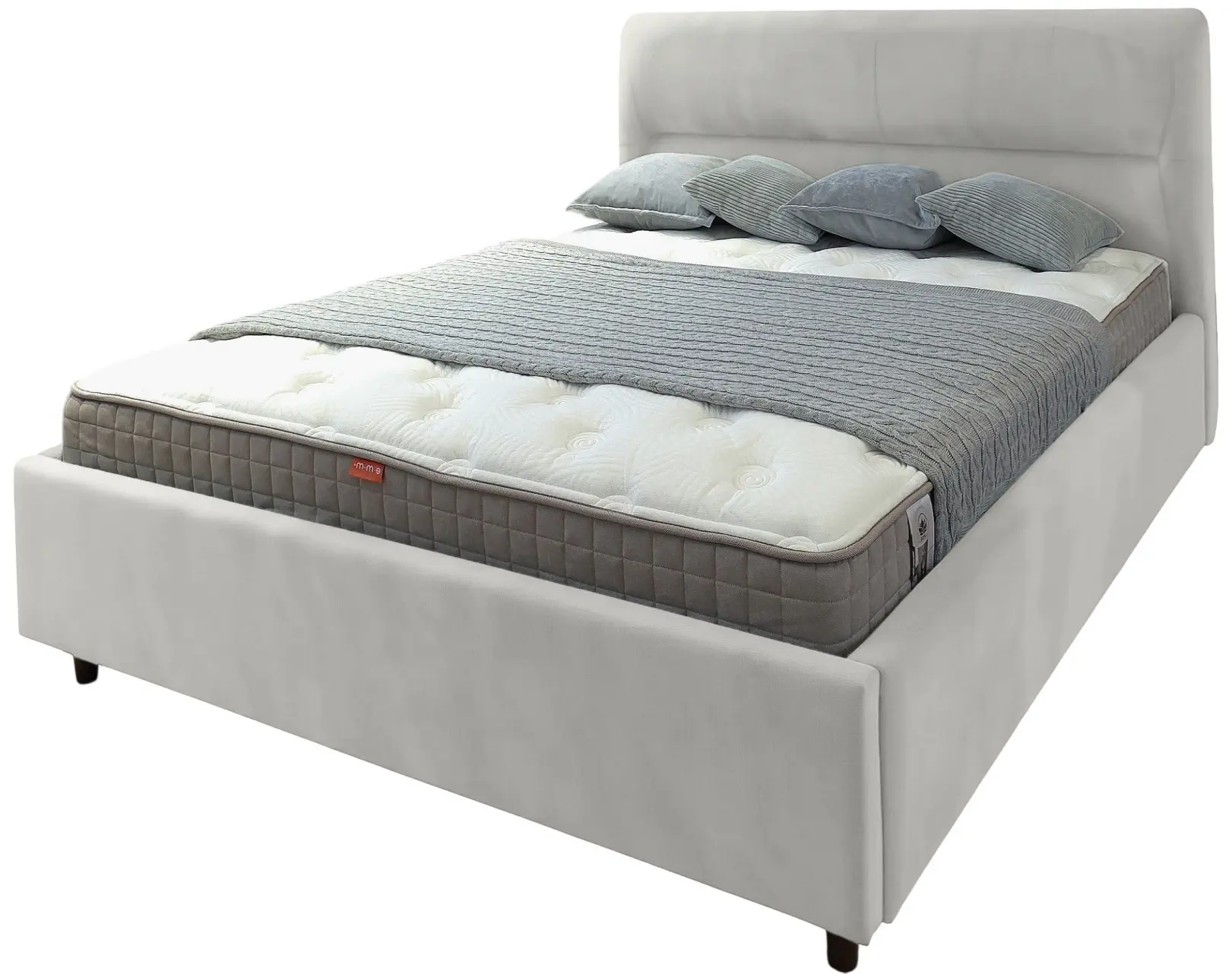 Кровать Charmbed Alisa Prestige 140x200 Velluto 02 (Beige) - 4