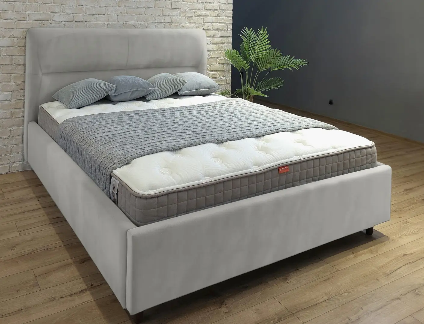 Кровать Charmbed Alisa Prestige 140x200 Velluto 03 (Mika)