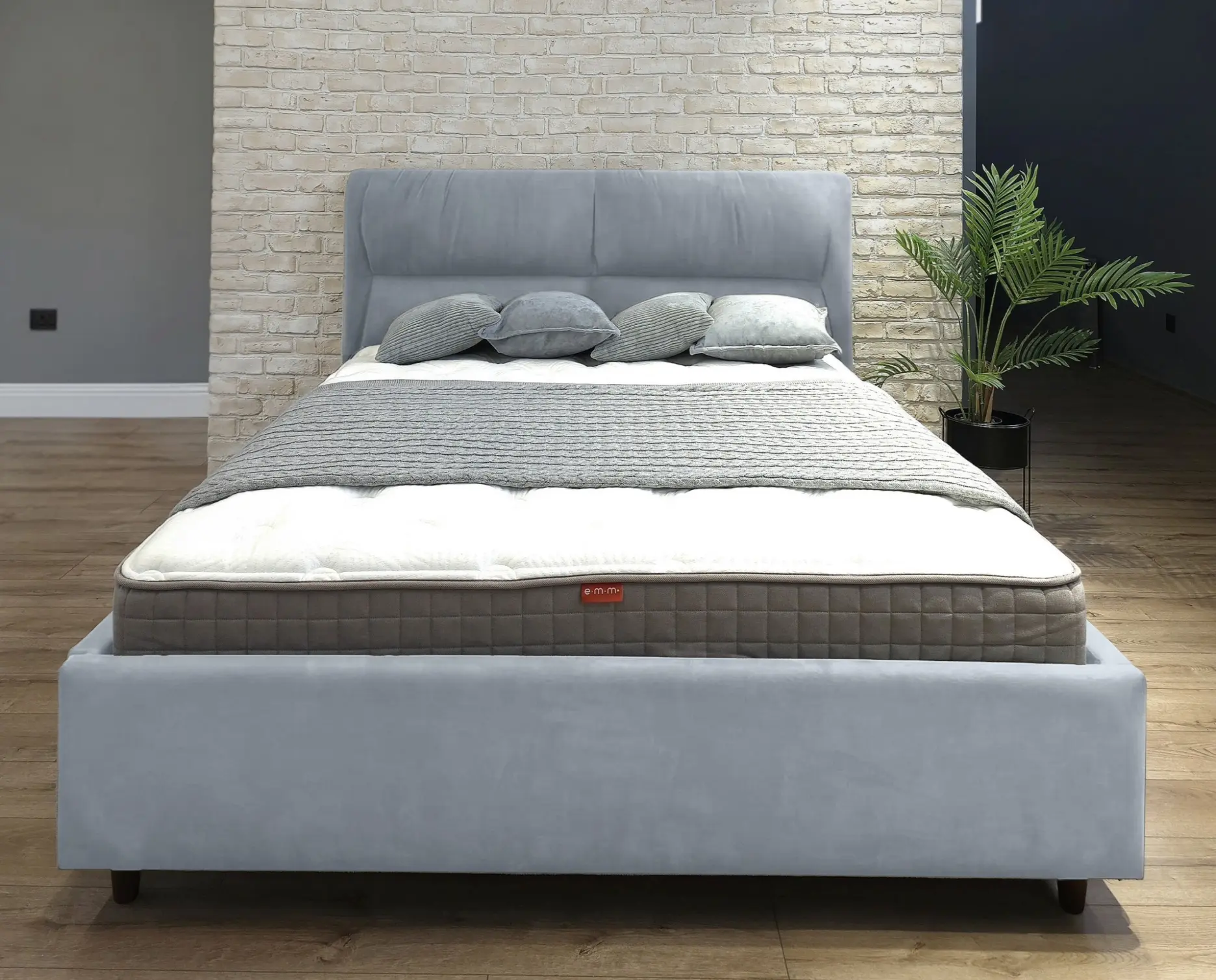 Кровать Charmbed Alisa Prestige 140x200 Velluto 15 (Silver) - 2