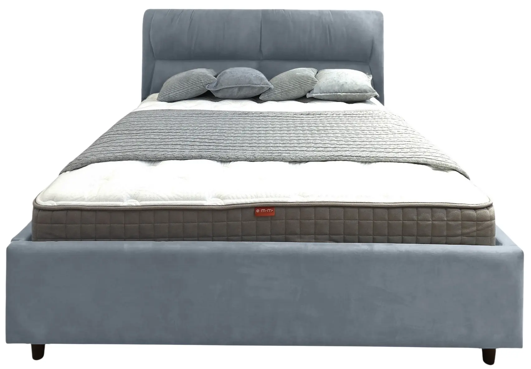 Кровать Charmbed Alisa Prestige 140x200 Velluto 16 (Grey) - 3
