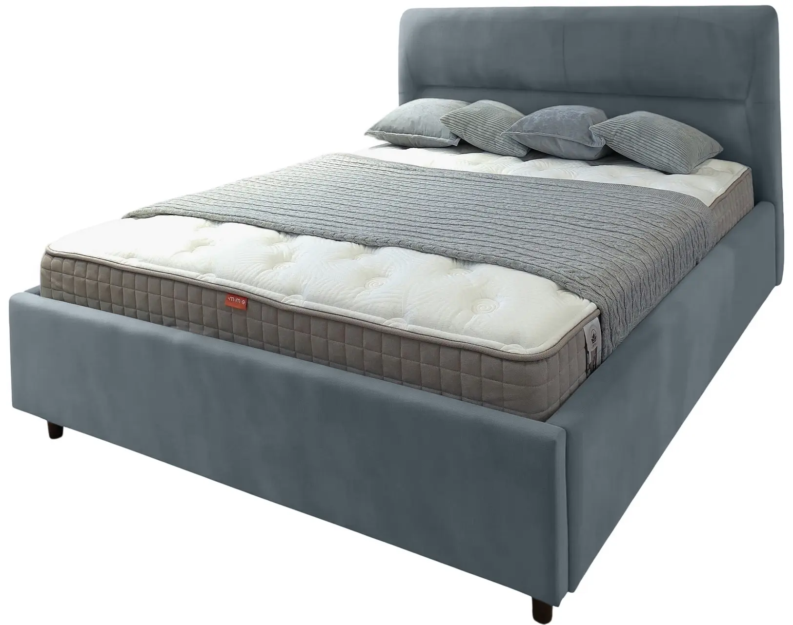 Кровать Charmbed Alisa Prestige 140x200 Velluto 16 (Grey) - 4