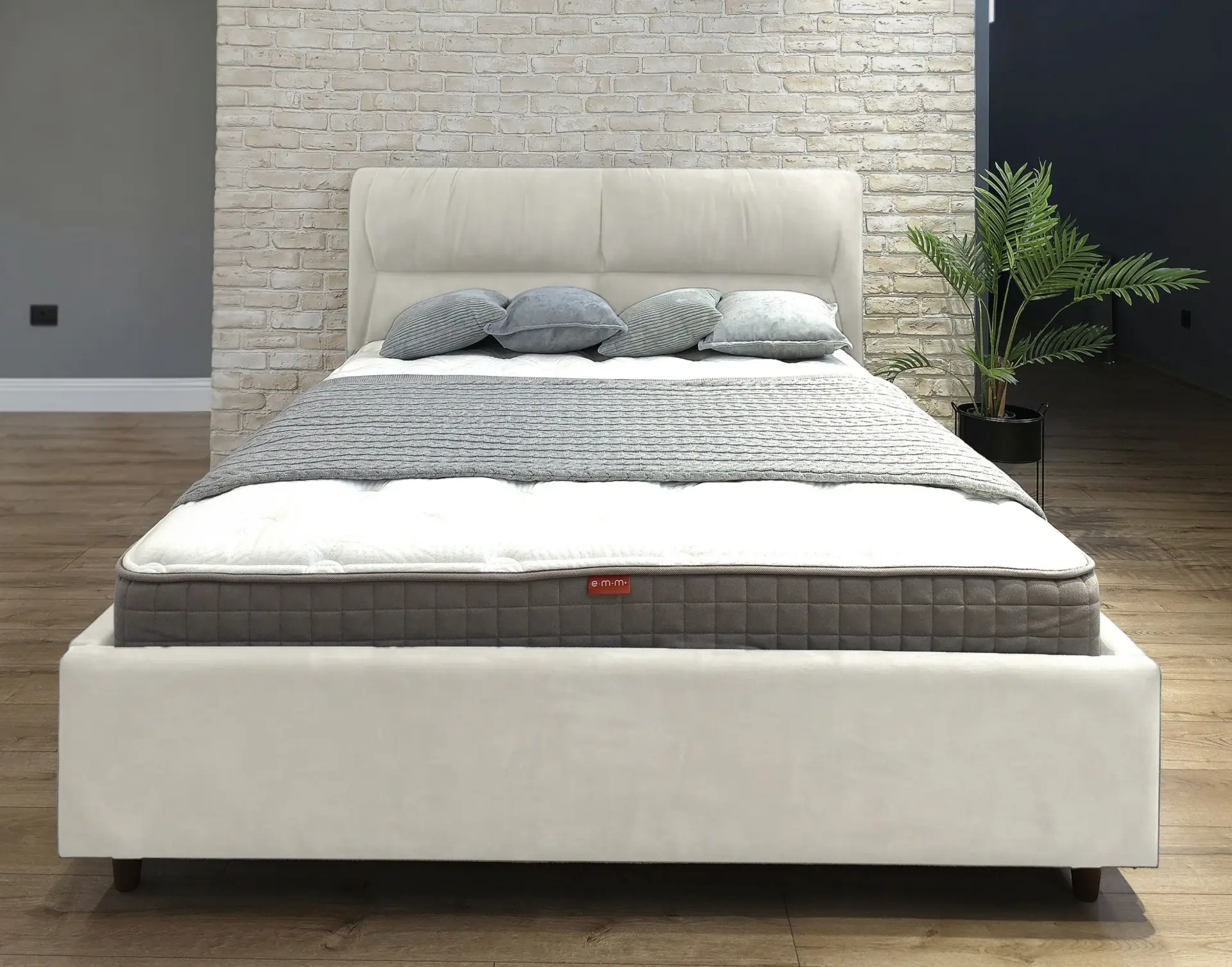 Кровать Charmbed Alisa Prestige 160x200 Velluto 02 (Beige) - 2