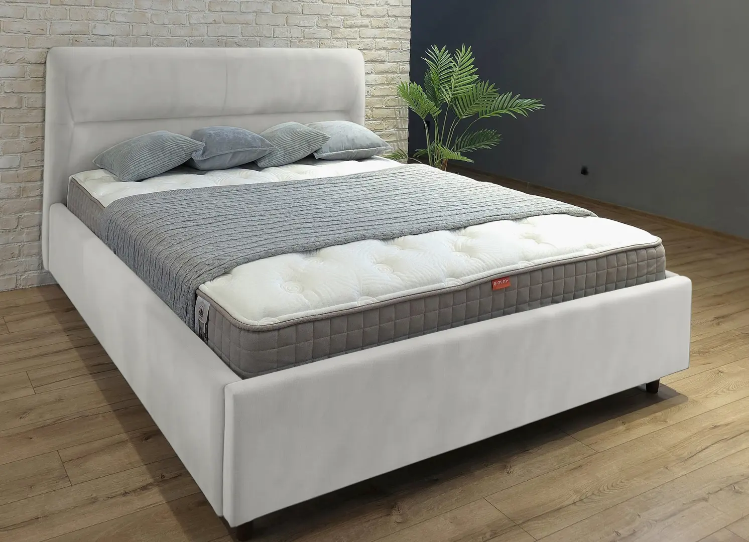 Кровать Charmbed Alisa Prestige 160x200 Velluto 02 (Beige)