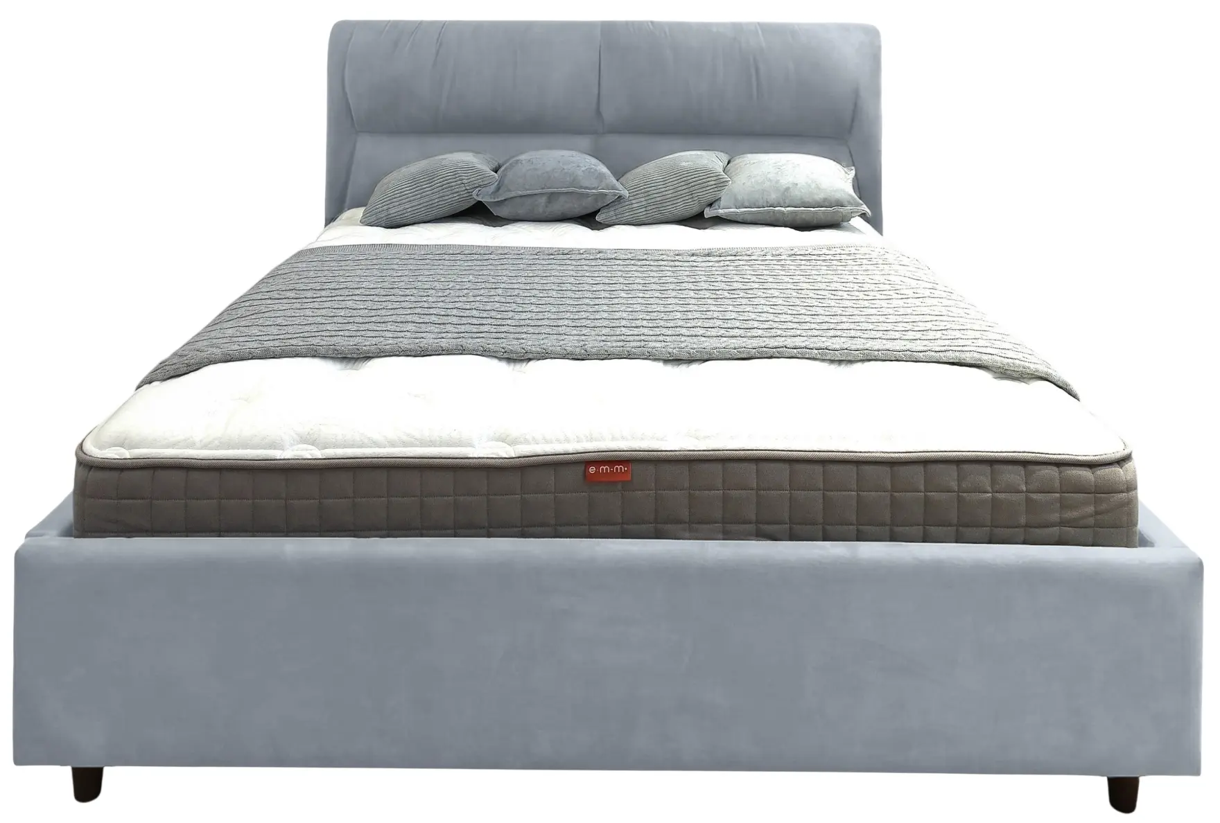 Кровать Charmbed Alisa Prestige 160x200 Velluto 15 (Silver) - 3