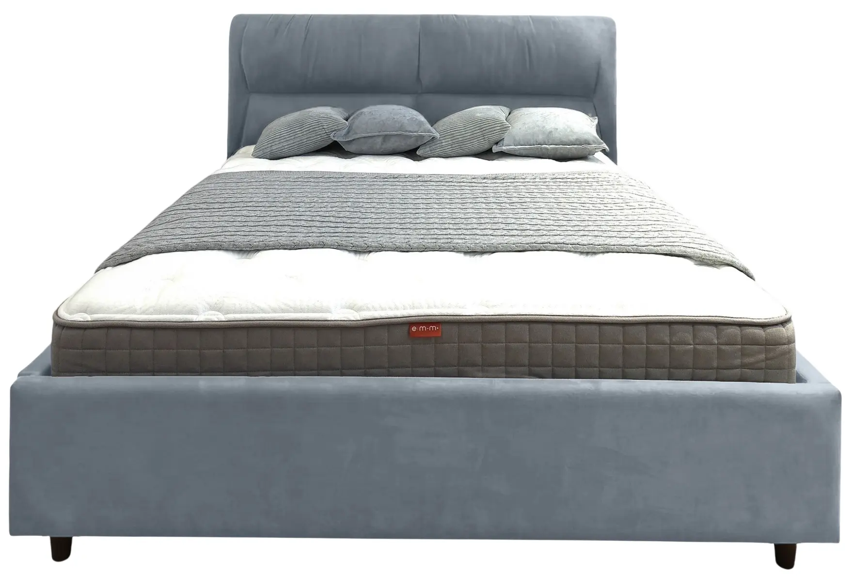 Pat Charmbed Alisa Prestige 160x200 Velluto 16 (Grey) - 4