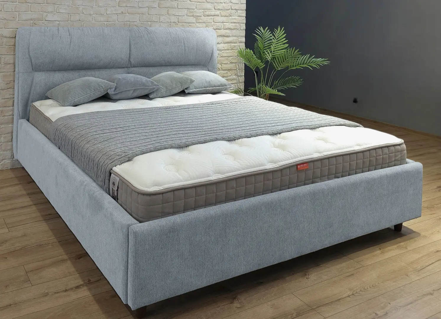 Pat Charmbed Alisa Prestige 180x200 Glow 15 (Light Grey)