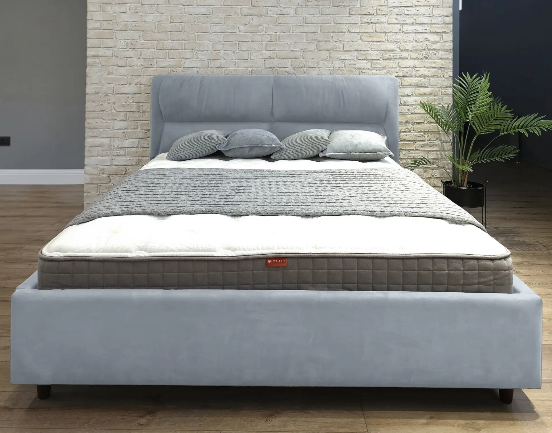 Кровать Charmbed Alisa Prestige 180x200 Velluto 15 (Silver) - 2
