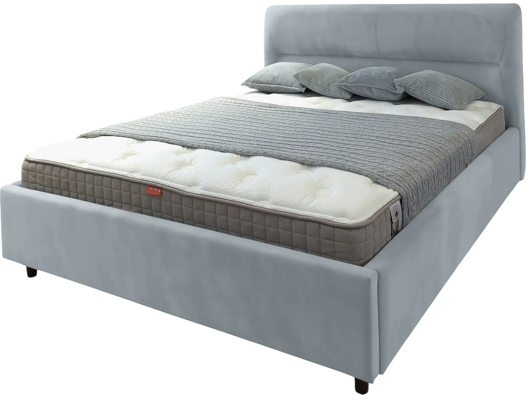 Кровать Charmbed Alisa Prestige 180x200 Velluto 15 (Silver) - 4