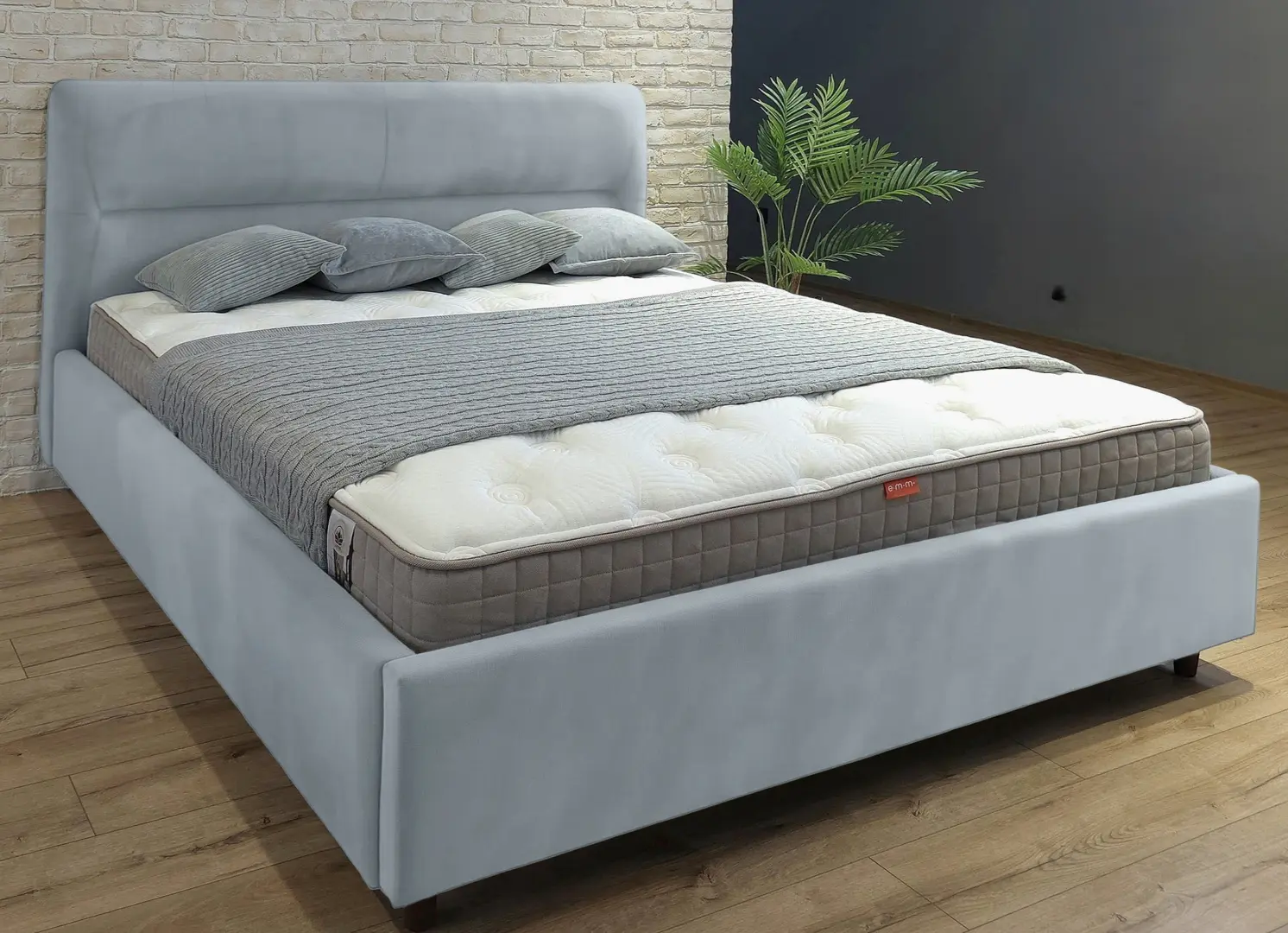 Кровать Charmbed Alisa Prestige 180x200 Velluto 15 (Silver)