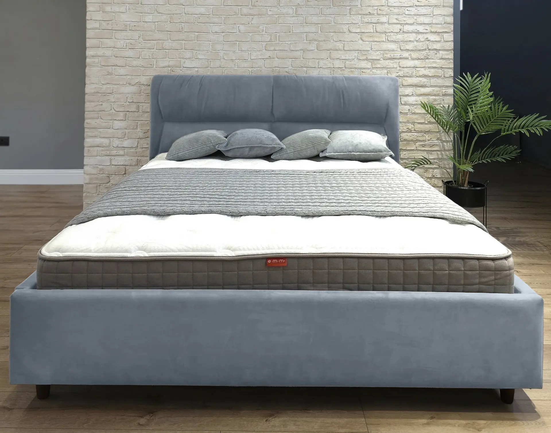 Кровать Charmbed Alisa Prestige 180x200 Velluto 16 (Grey) - 2