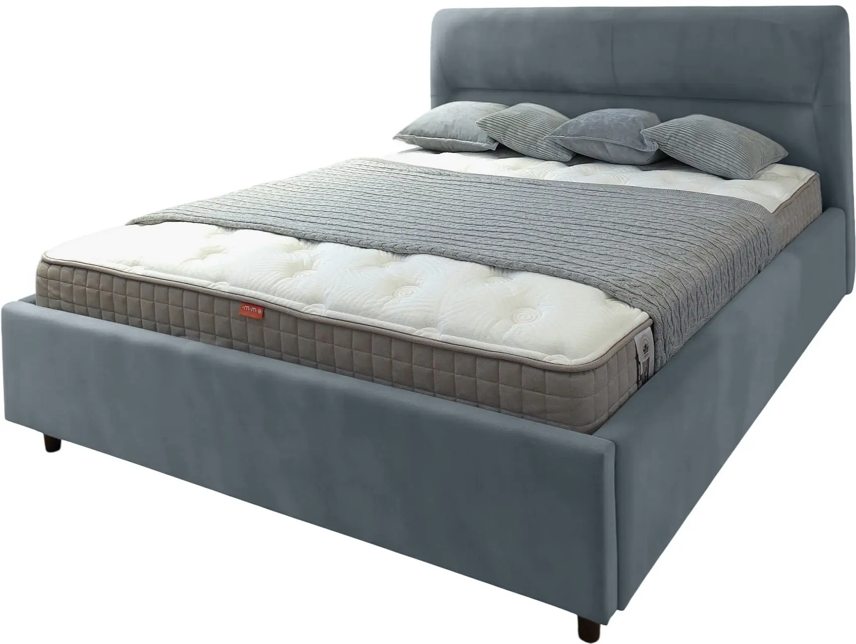 Кровать Charmbed Alisa Prestige 180x200 Velluto 16 (Grey) - 4