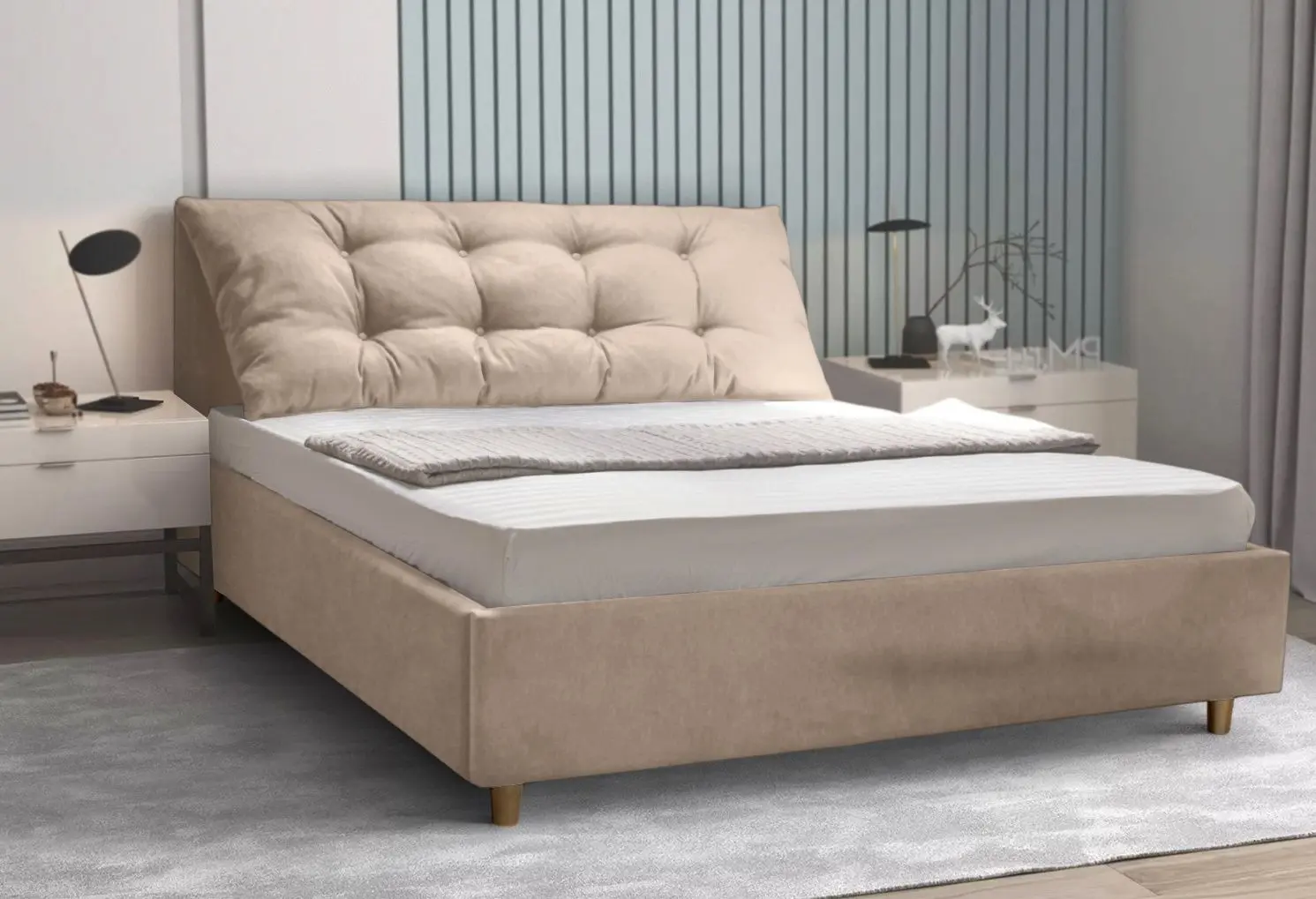 Кровать Charmbed Confort Adaline London 02 160x200 (Milk Coffee)