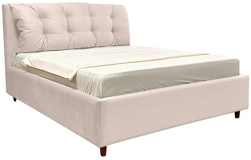 Pat Charmbed Confort Adaline Modern 140x200 Velluto 02 (Beige/Walnut)