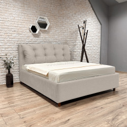 Кровать Charmbed Confort Adaline Modern 160x200 Glow 03 (Fossil/Walnut) Thumb
