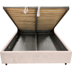 Pat Charmbed Confort Adaline Modern 160x200 Velluto 02 (Beige/Walnut) Thumb