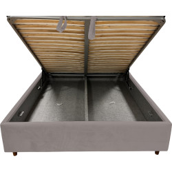 Pat Charmbed Confort Adaline Modern 160x200 Velluto 15 (Silver/Walnut) Thumb