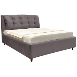 Pat Charmbed Confort Adaline Modern 160x200 Velluto 16 (Grey/Walnut) Thumb